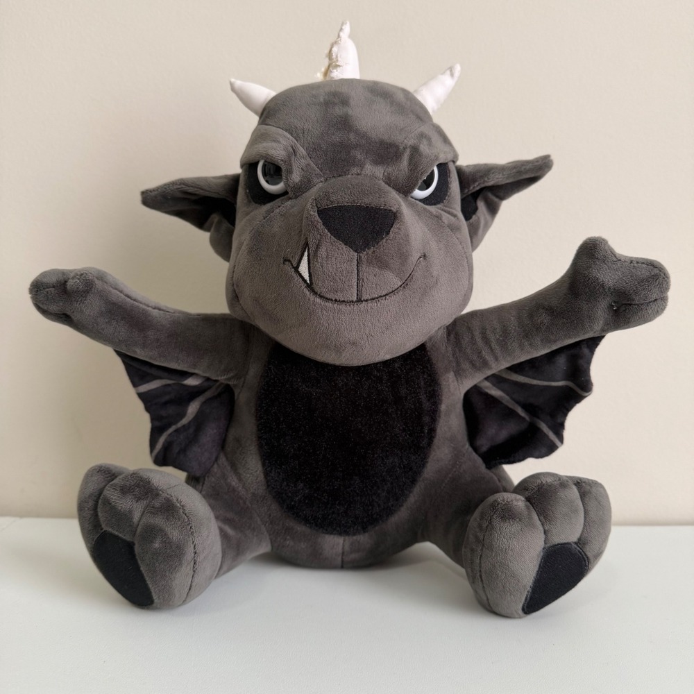 Killstar Kreeptures Griffin Gargoyle Plush Black Gothic Plush Stuffed Toy 12"